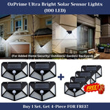 OzPrime Ultra Bright Solar Sensor Lights (100 LED)