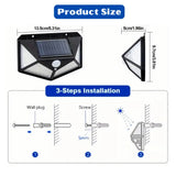 OzPrime Ultra Bright Solar Sensor Lights (100 LED)