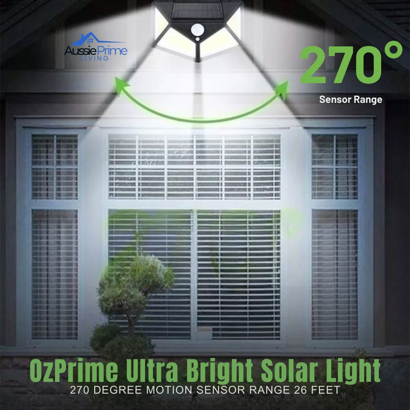 OzPrime Ultra Bright Solar Sensor Lights (100 LED)